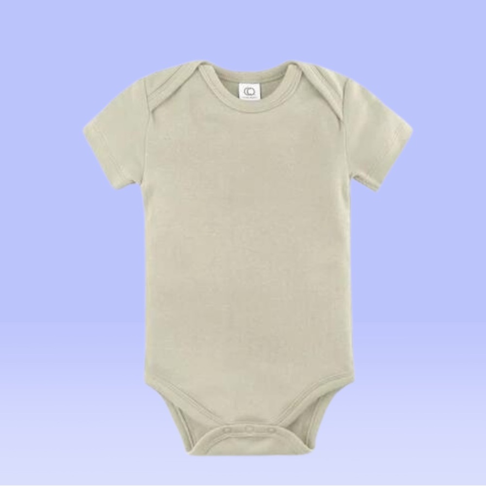 Colored organics sage green onesie